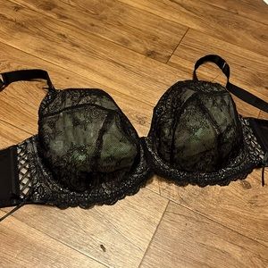 AdoreMe Black Lace Bra 38I